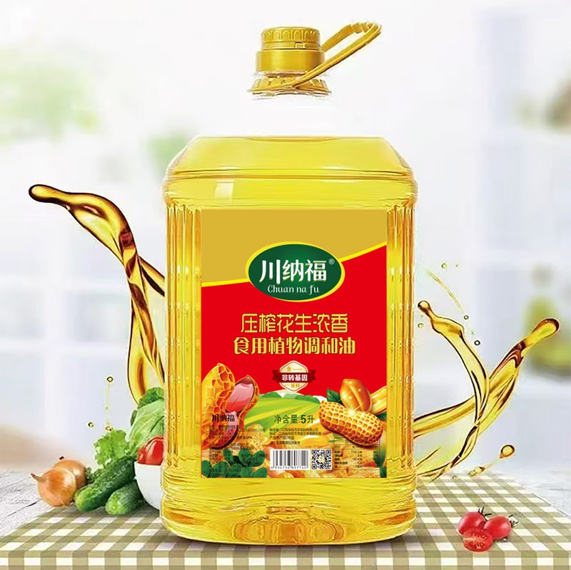 川纳福 压榨花生浓香食用植物协调油 5L