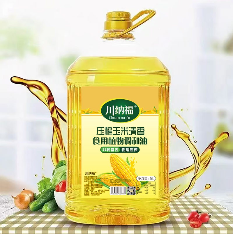 川纳福 压榨玉米清香 食用植物协调油 5L